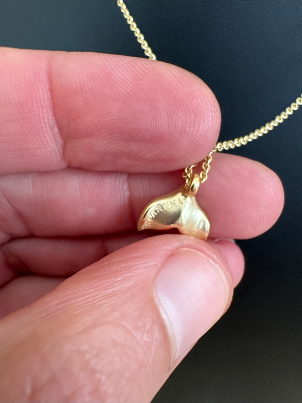 Spartina 449 Mermazing Whale Tail Gold Tone Adjustable Necklace NWOT chain - Picture 4 of 11